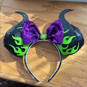 Sparkling Sequin Horned Headband for Kids - Black, Purple, Green